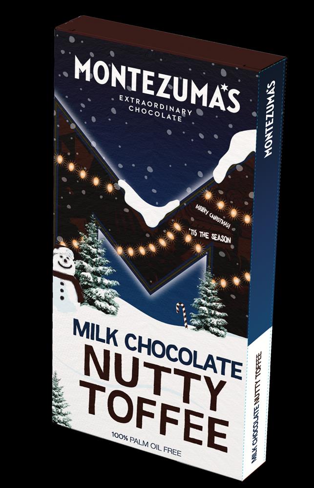 Montezuma's Milk Chocolate Nutty Toffee 300g Bar