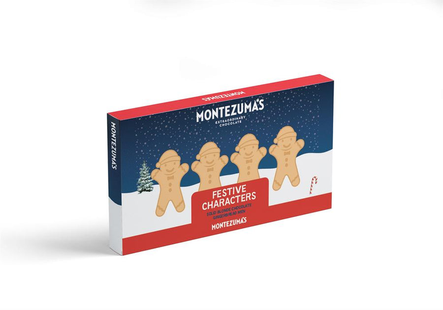 Montezuma's Blonde Chocolate Gingerbread Men Shapes 60g