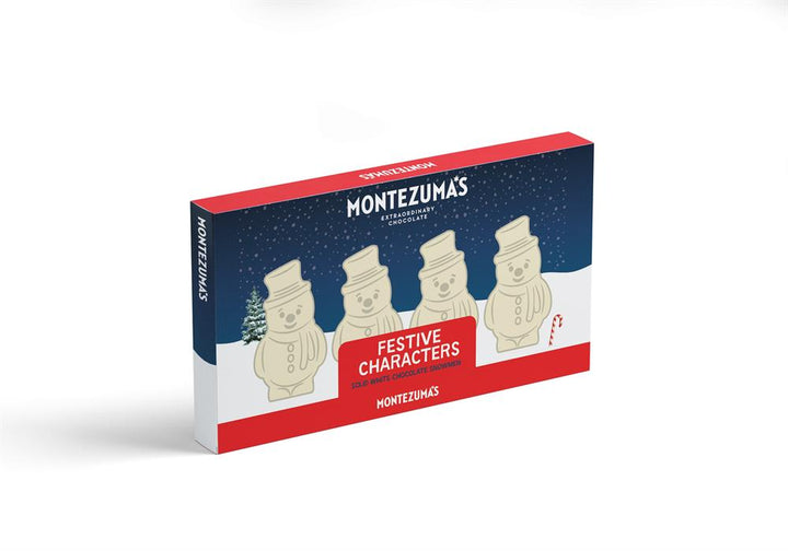 Montezuma's White Chocolate Snowmen Shapes 60g