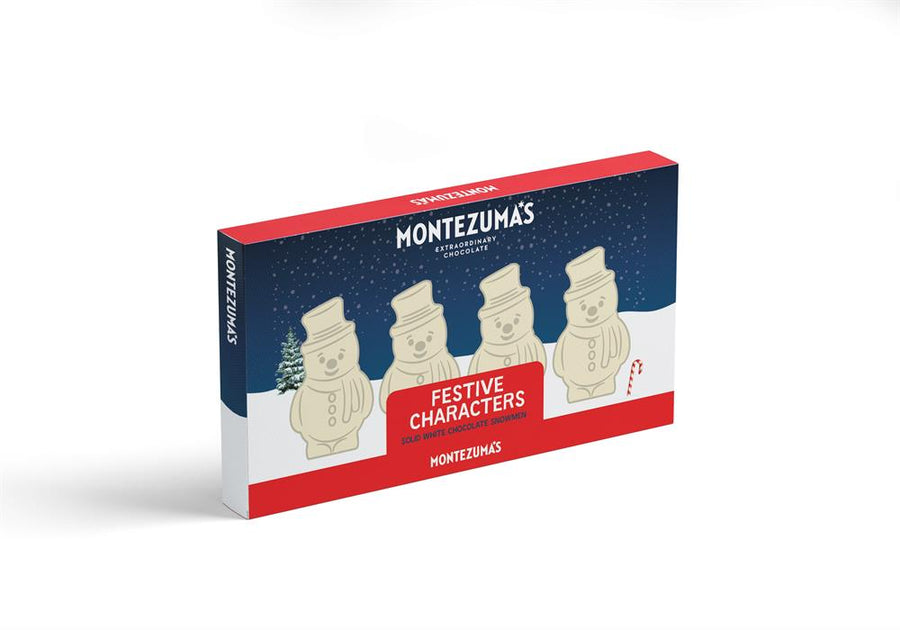 Montezuma's White Chocolate Snowmen Shapes 60g
