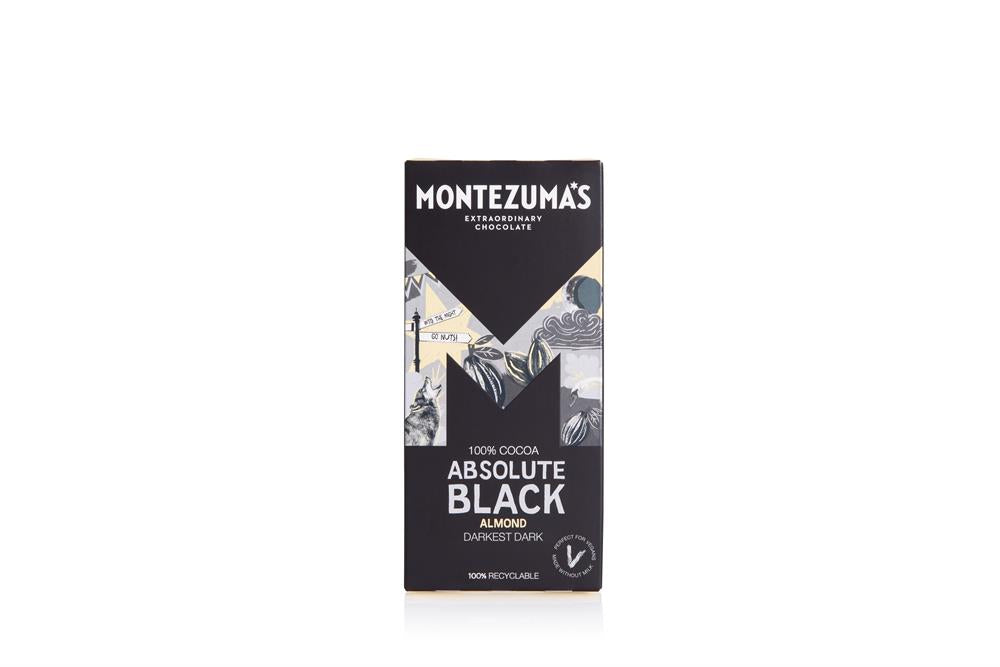 Absolute Black 100% Cocoa with Almonds 90g