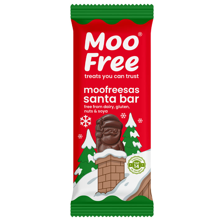 Moo Free Santa Bar with Cereal Balls 30g