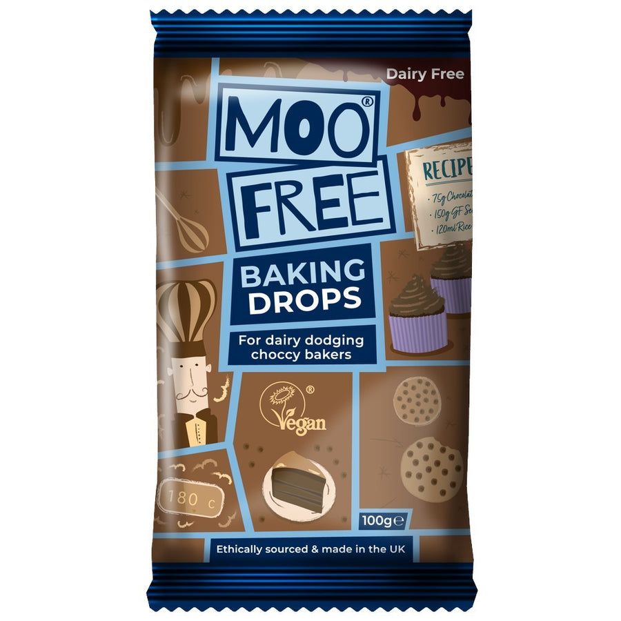 Moo Free Cocoa Baking Drops 100g