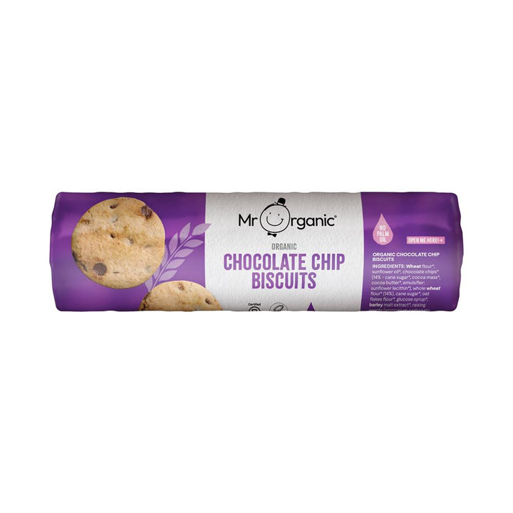 Mr Organic Chocolate Chip Digestives Biscuits 250g
