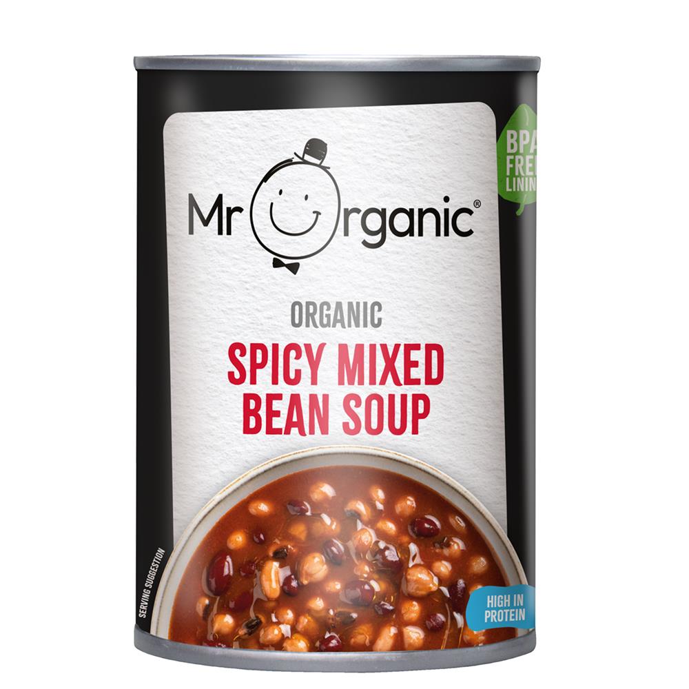Mr Organic Spicy Mixed Bean Soup 400g