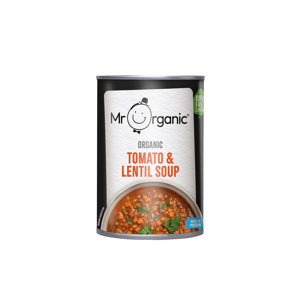 Mr Organic Tomato & Lentil Soup 400g
