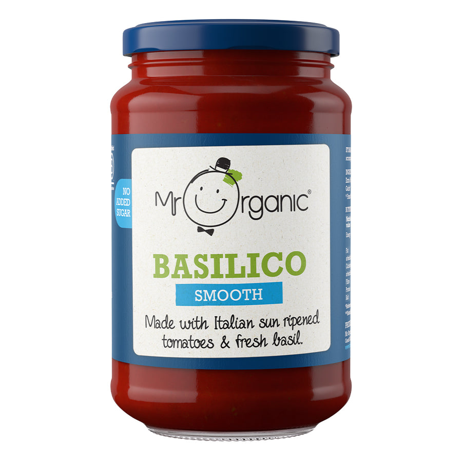 Mr Organic Smooth Basilico Pasta Sauce 350g