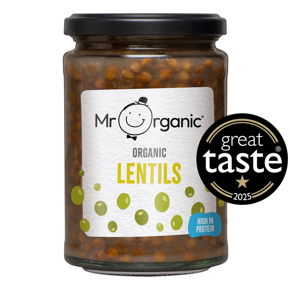 Mr Organic Lentils 350g (in glass jar)