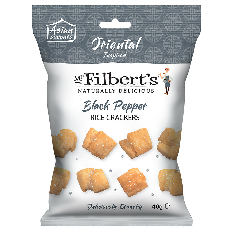 Mr Filberts Oriental Black Pepper Rice Crackers 40g