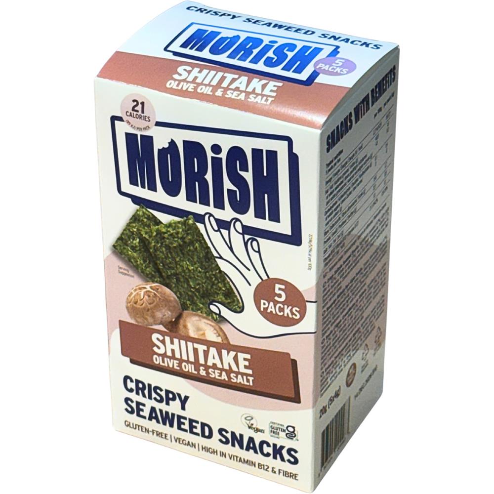 Morish Snacks Crispy Shiitake Seaweed Snacks 5x4g