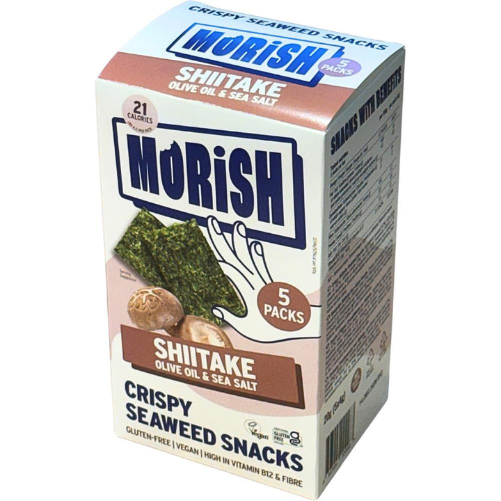 Morish Snacks Crispy Shiitake Seaweed Snacks 5x4g
