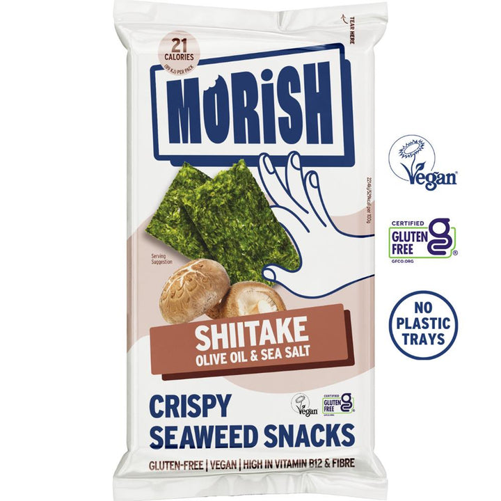 Morish Snacks Crispy Shiitake Seaweed Snacks 4g