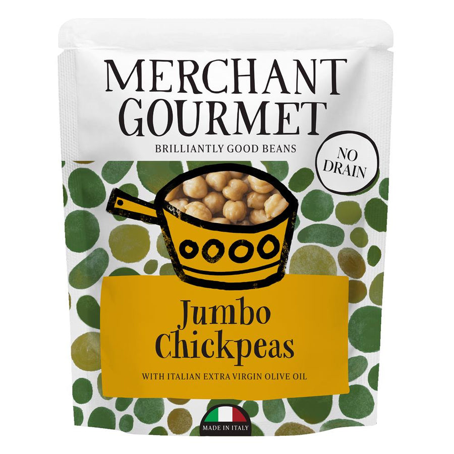 Merchant Gourmet Jumbo Chickpeas in Extra Virgin Olive Oil 240g