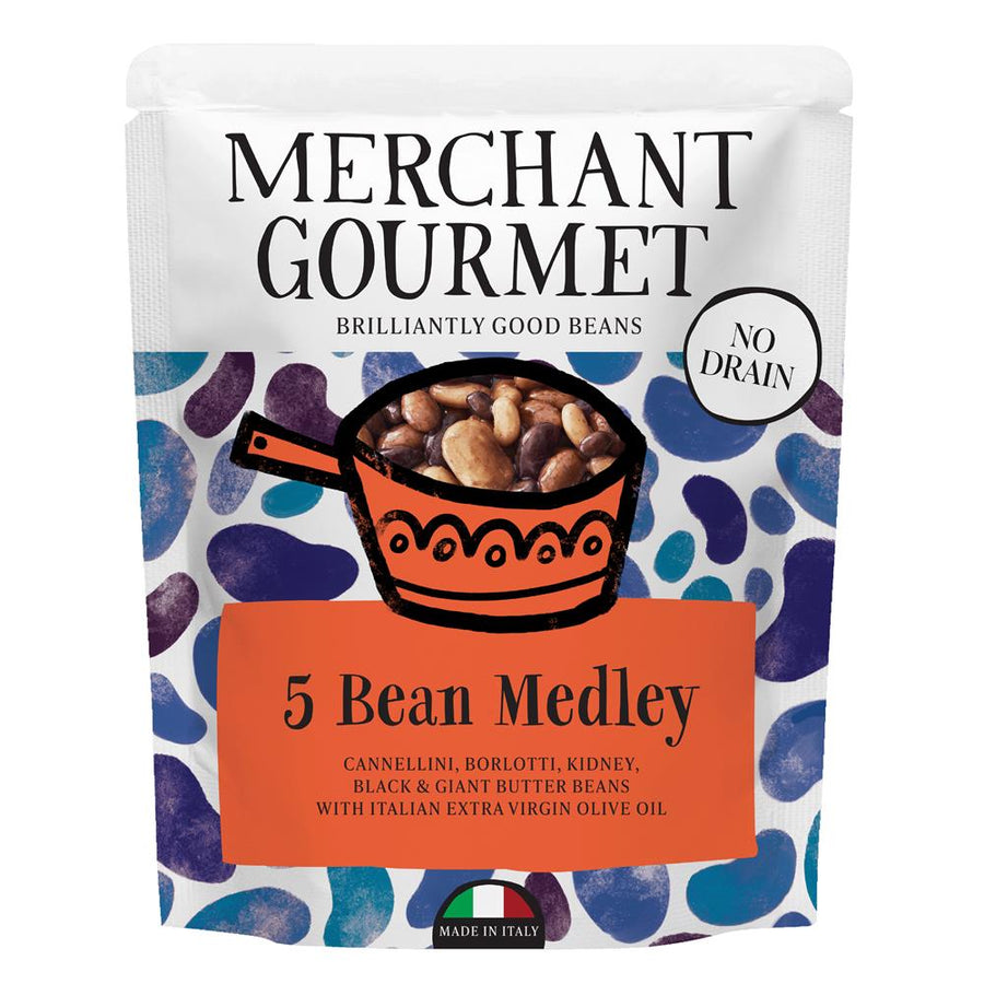 Merchant Gourmet 5-Bean Medley in Extra Virgin Olive Oil 240g