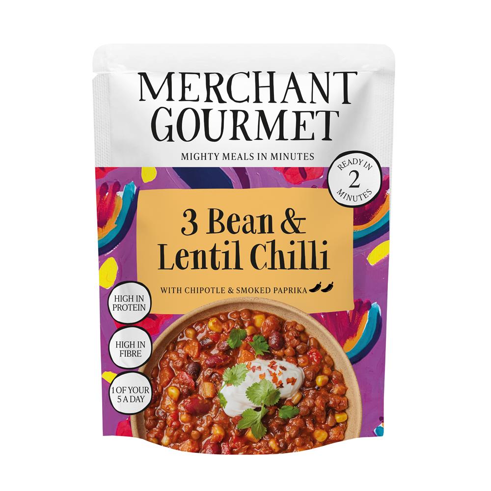 Merchant Gourmet 3-Bean & Lentil Chilli 280g
