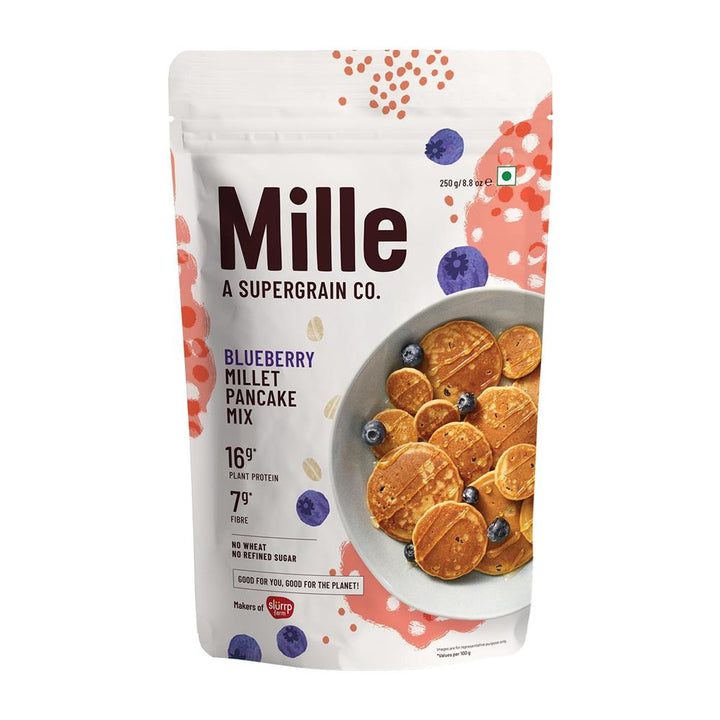 Mille Blueberry 16g Plant Protein Pancake Mix 250g