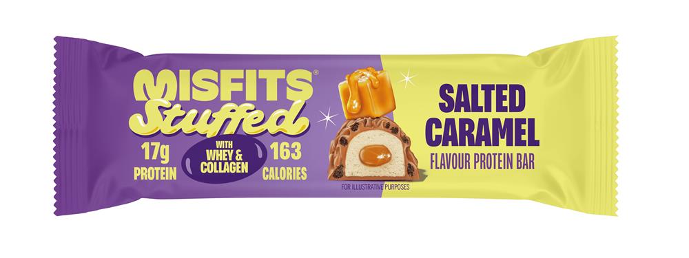 Misfits Stuffed Salted Caramel Bar 45g