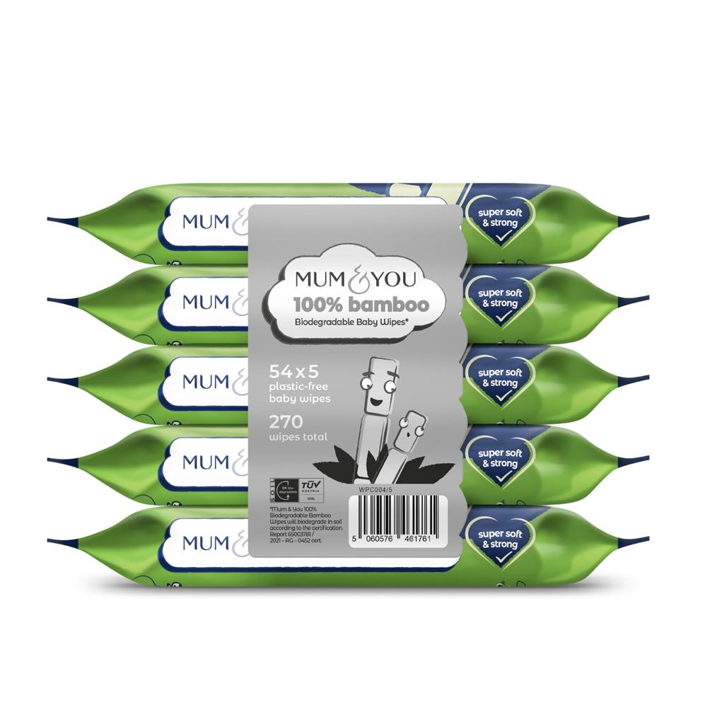 Mum & You Bamboo Wipes (270 wipes)