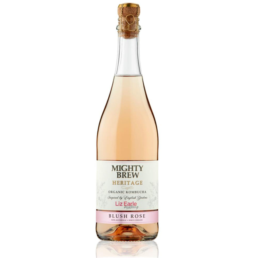 Mighty Brew Heritage Blush Rose Organic Kombucha Non-Alc. 750ML
