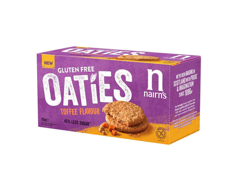 Nairn's Gluten Free Oaties Toffee Flavour 160g