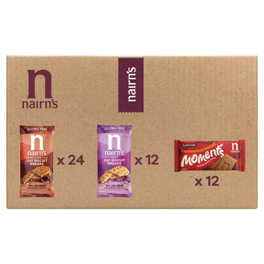 Nairn's Gluten Free Biscuit Break & Moments Mixed Case 1335g
