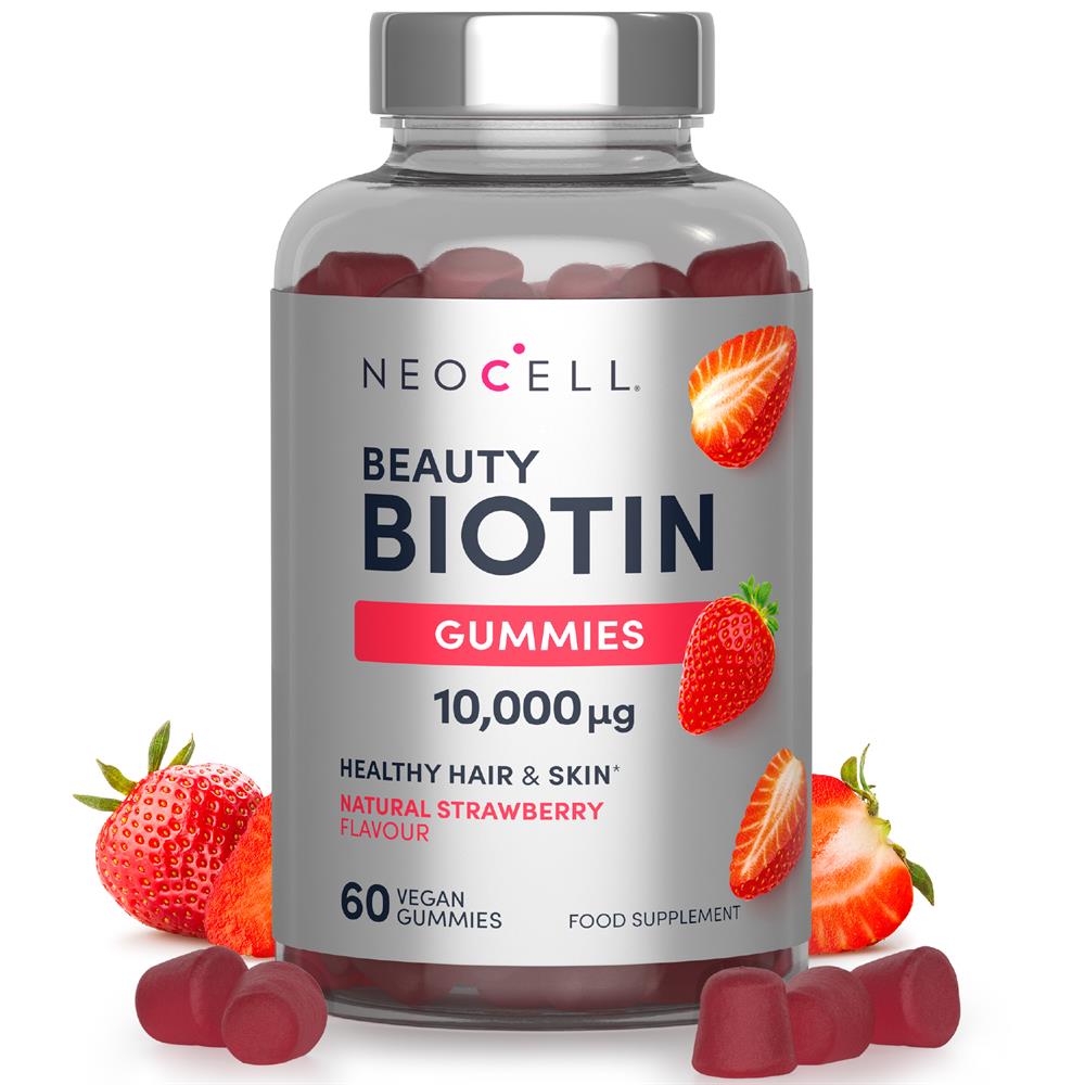 Neocell Beauty Biotin 10000ug 60 Vegan Gummies