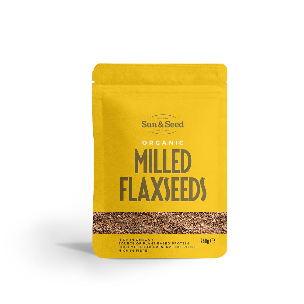 Sun & Seed Organic Milled Flax Seeds 250g
