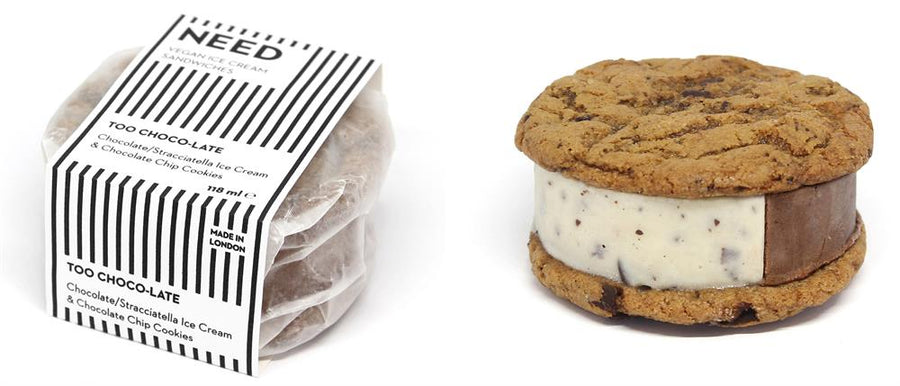 Chocolate & Choc Chip Cookie Ice Cream Sandwich