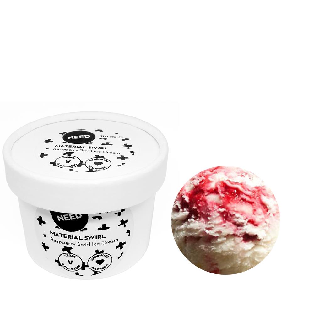 Raspberry Swirl Vanilla Ice Cream 110ml Mini Tub