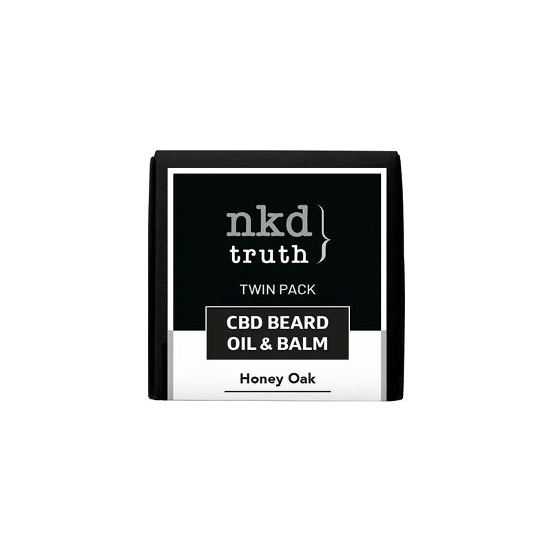 NKD 150mg CBD Twin Pack Honey Oak Beard Oil and balm (BUY 1 GET 1 FREE)