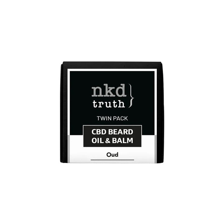 NKD 150mg CBD Twin Pack OUD Beard Oil and balm