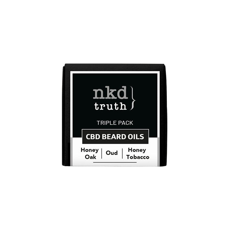 NKD 50mg CBD Infused Speciality Beard Oils Gift Set (BUY 1 GET 1 FREE)