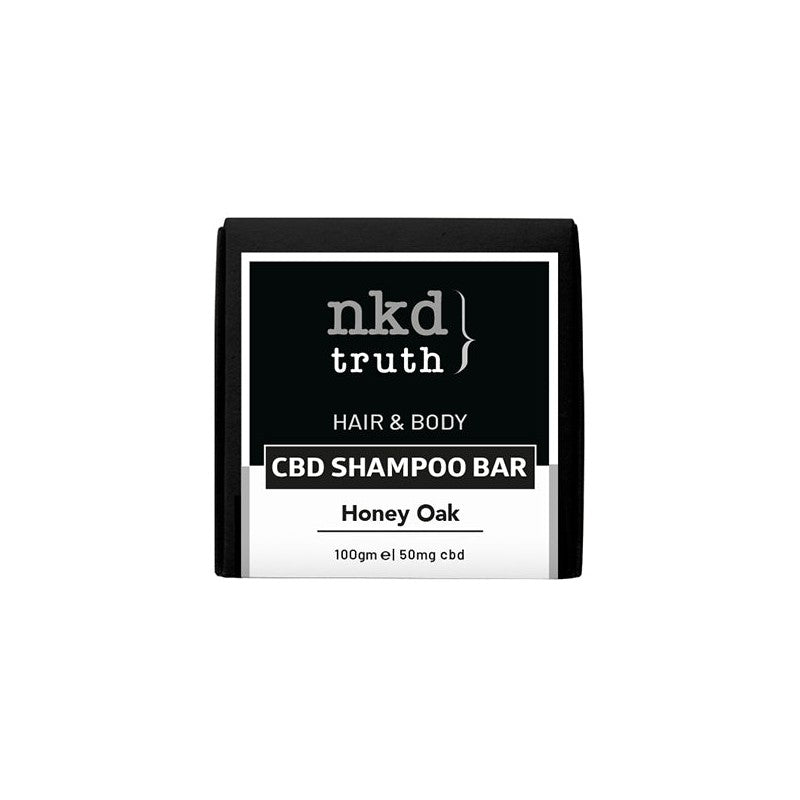 NKD 50mg CBD Speciality Body & Hair Shampoo Bar 100g - Honey Oak (BUY 1 GET 1 FREE)