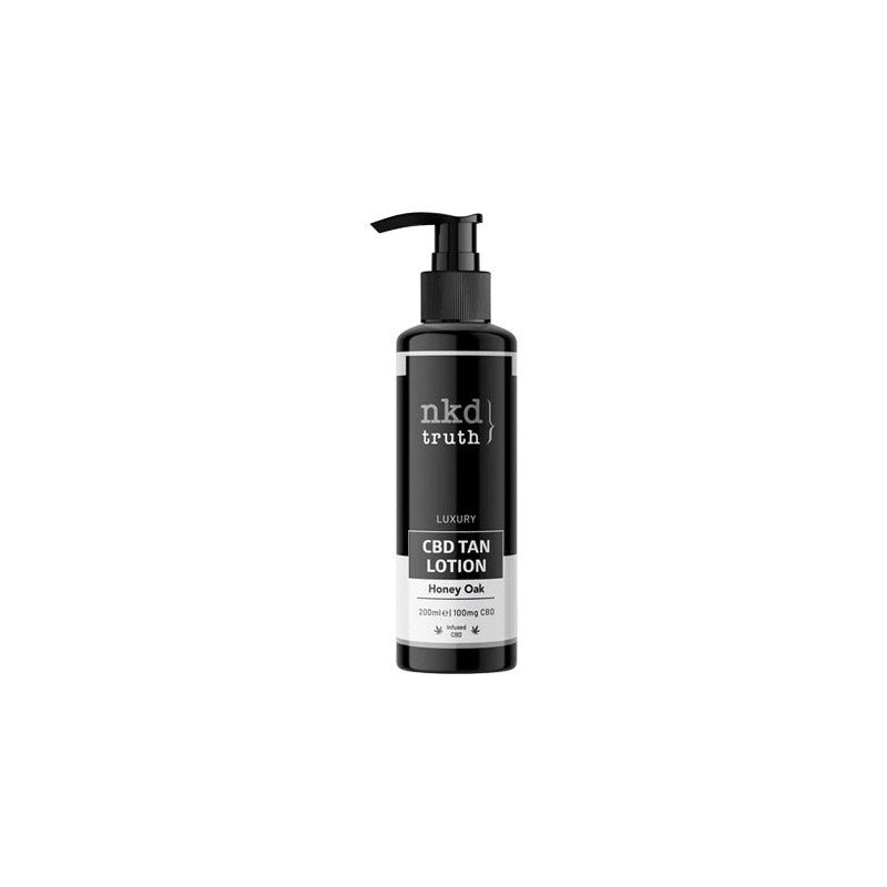NKD Truth 100mg CBD Honey Oak Tan Lotion - 200ml (BUY 1 GET 1 FREE)