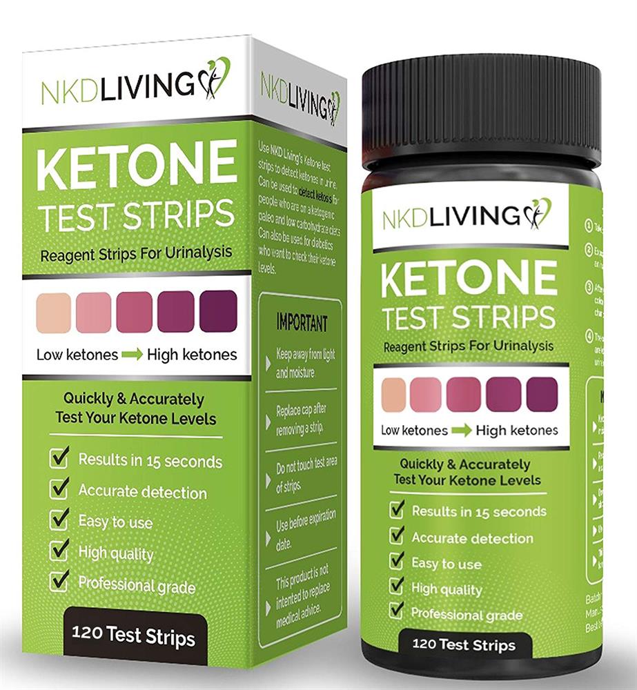 NKD Living Ketone Test Strips 120 Strips