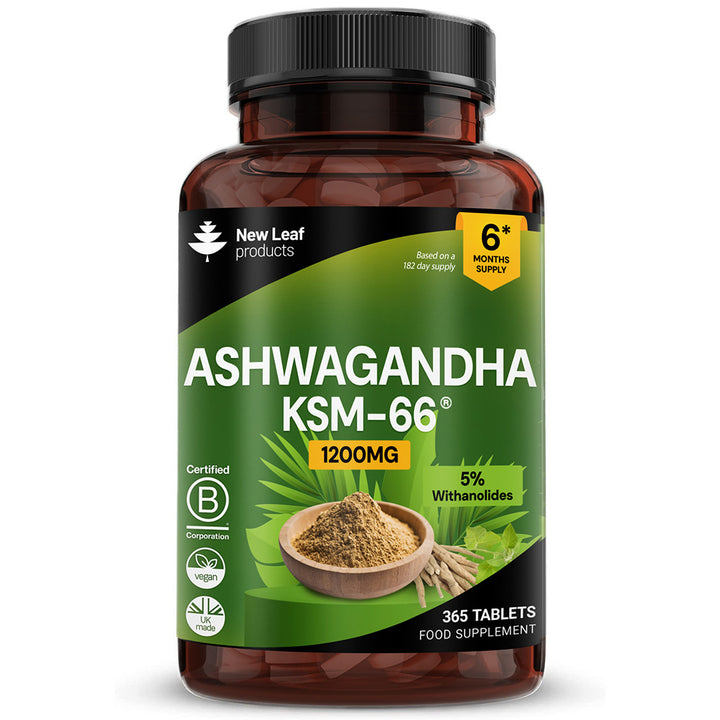 Ashwagandha KSM-66 1200mg 365 tablets