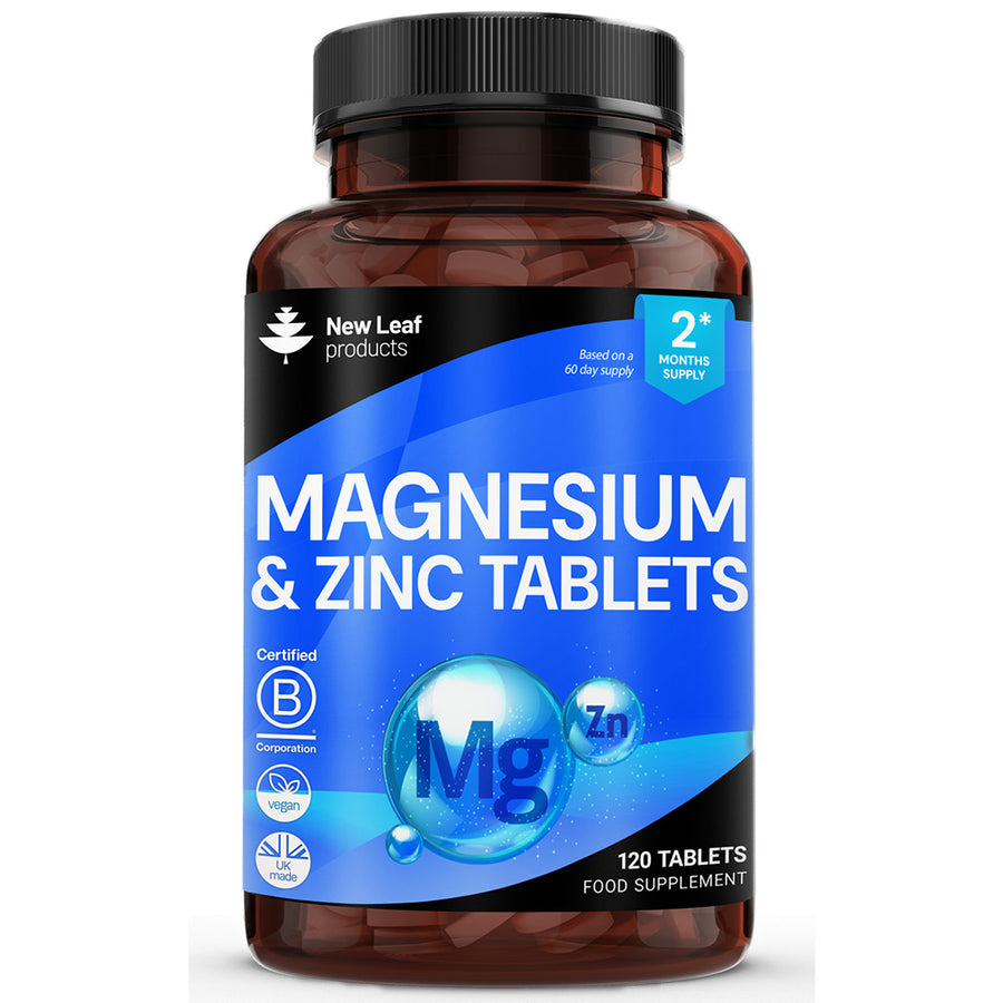 Magnesium & Zinc 516mg Elemental 160mg Recyclable Bottle