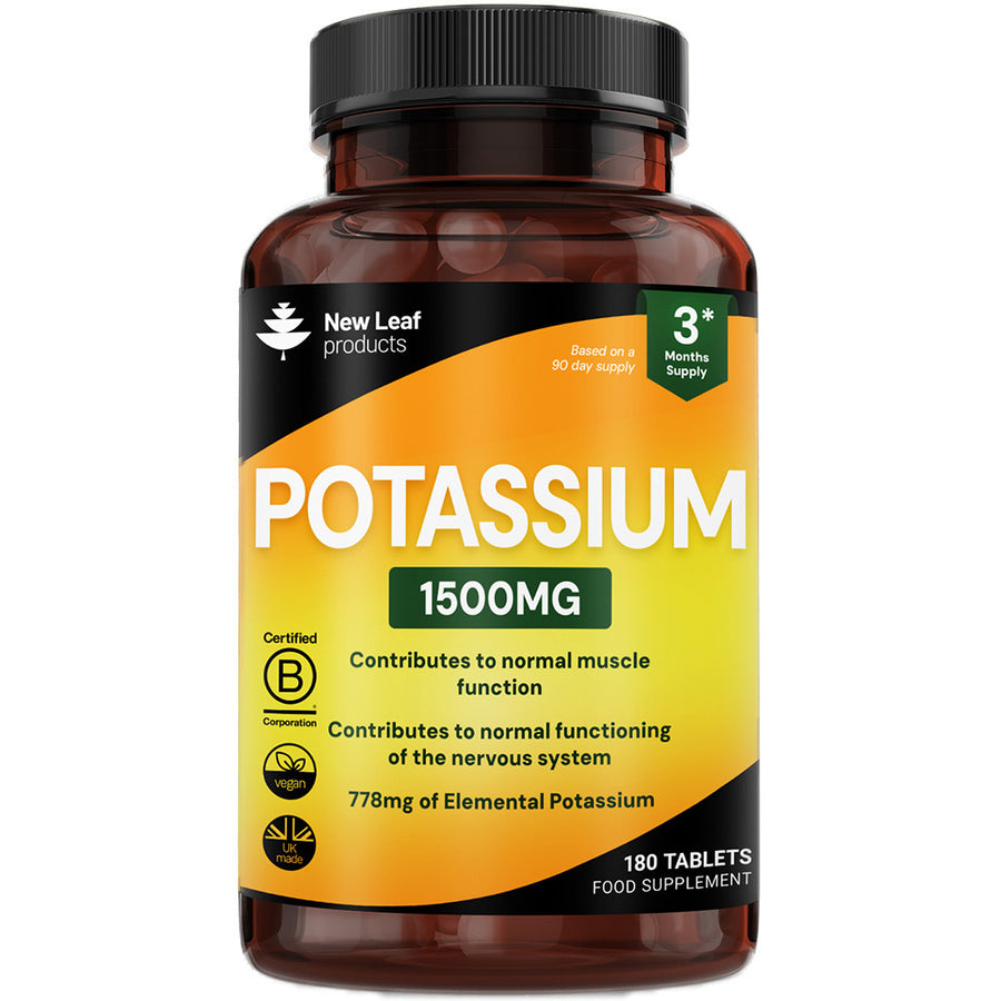 Potassium 1500mg Vegan 180 Tablets