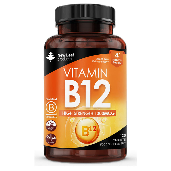 Vitamin B12 1000mcg Methylcobalamin 120 Vegan Tablets
