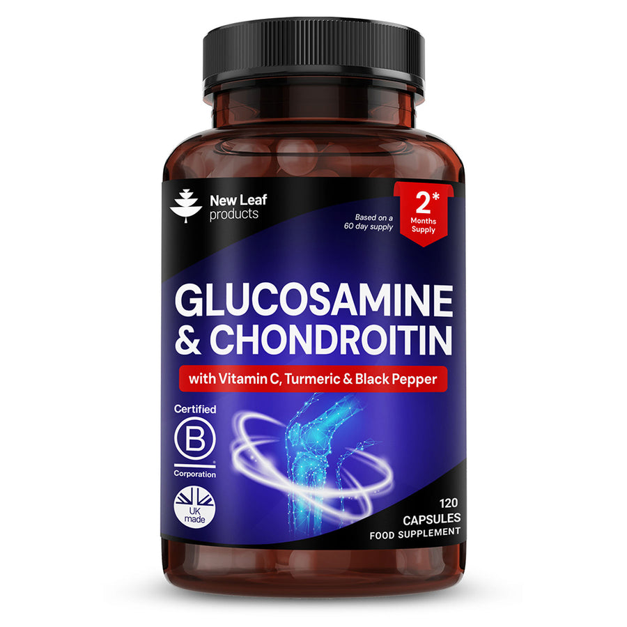 Glucosamine & Chondroitin VitC Turmeric Black Pepper. 120cap