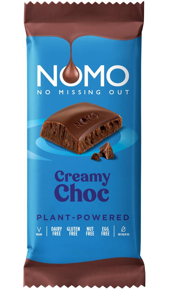 Nomo Free From Creamy Chocolate Block Bar 75gm