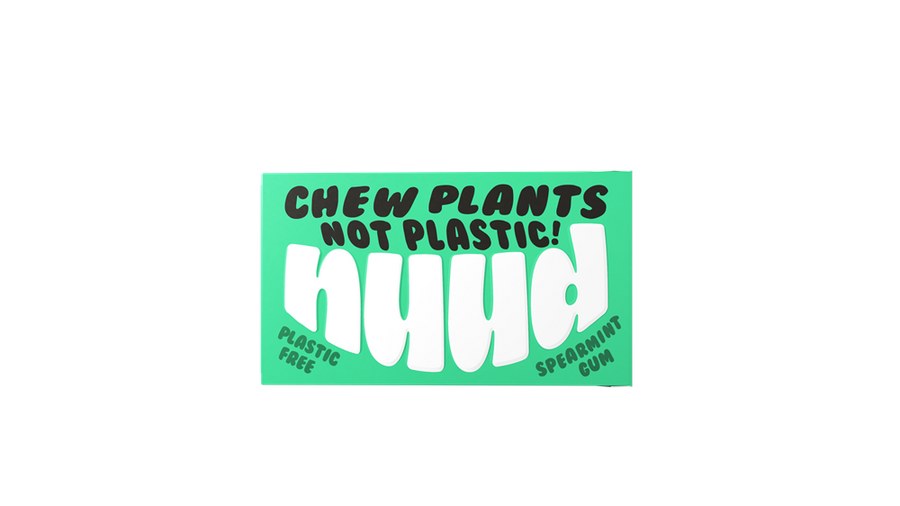 Nuud Spearmint Plastic Free Sugar Free Chewing Gum 18g