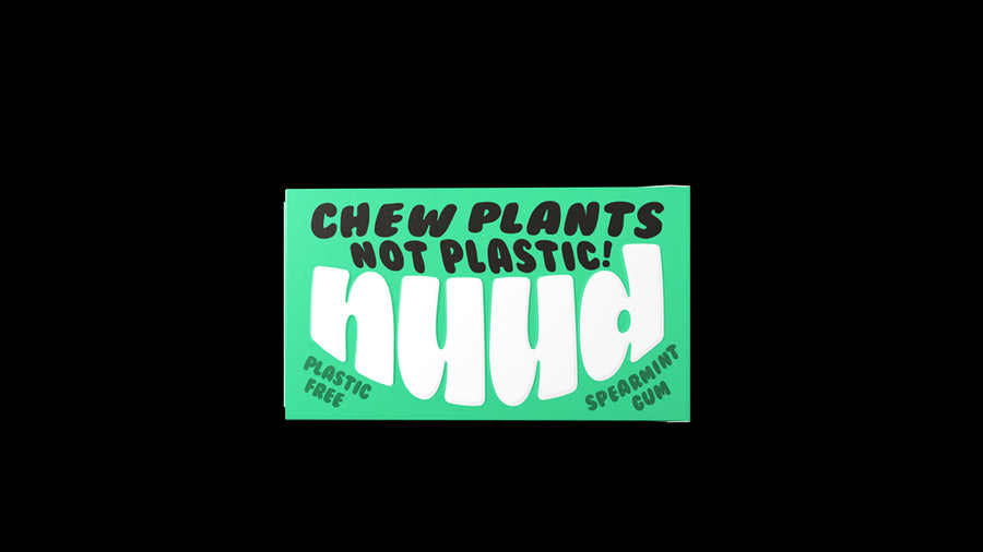 Nuud Spearmint Plastic Free Sugar Free Chewing Gum 18g