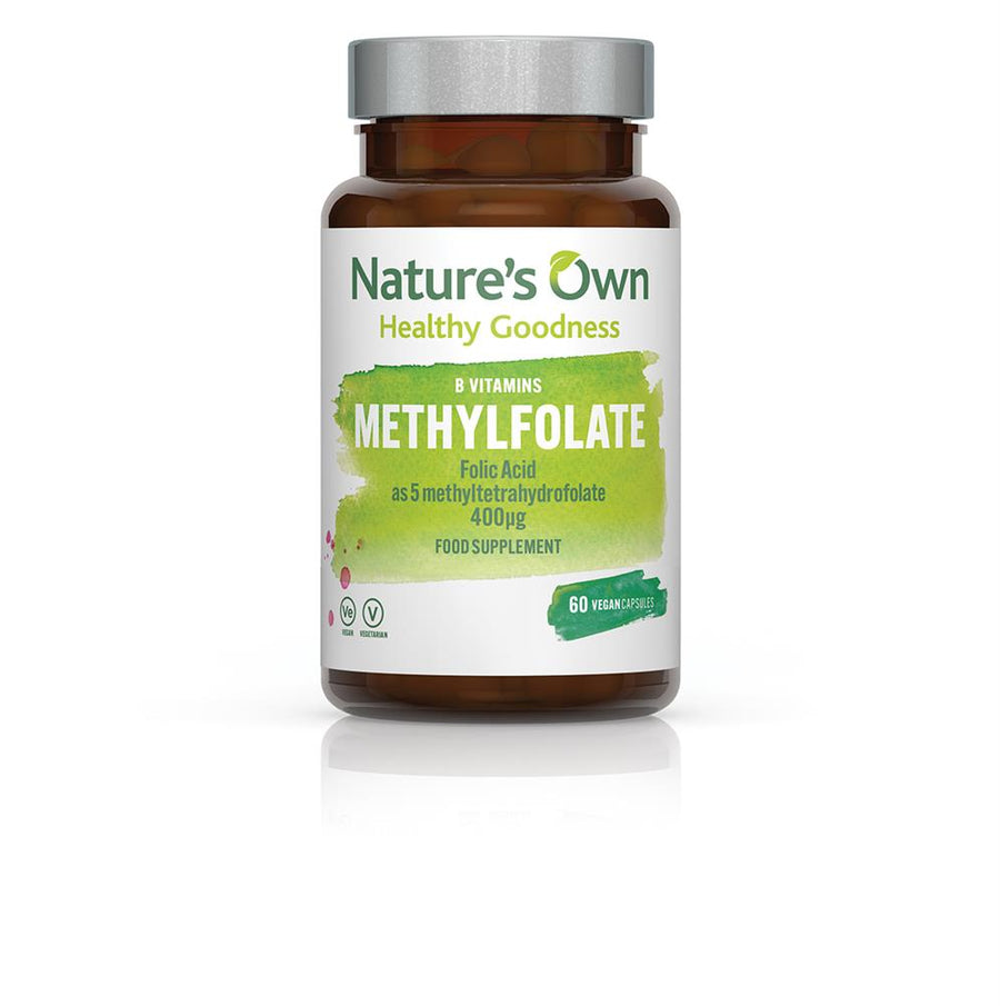 Folic acid as methylfolate 400ug per capsule. 60 caps.