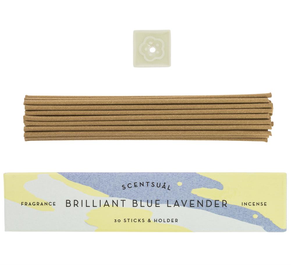 Scentsual Incense - Brilliant  Blue Lavender 30 Sticks