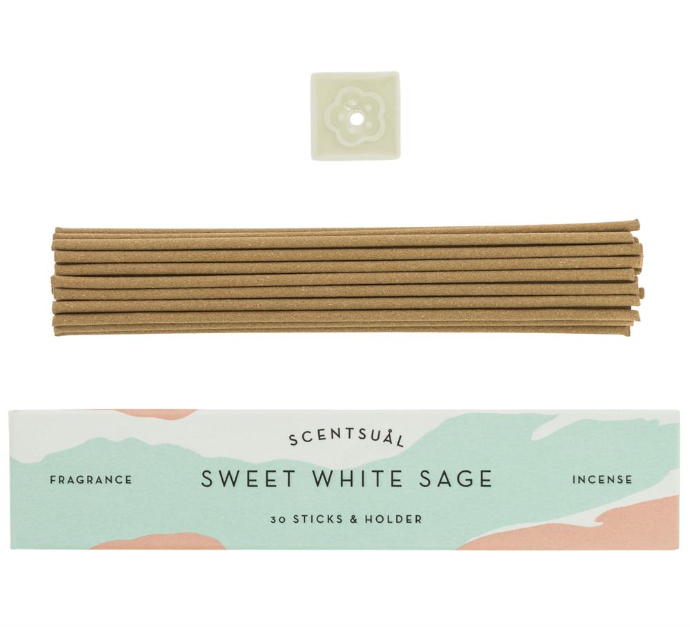 Scentsual Incense - Sweet White Sage 30 Sticks
