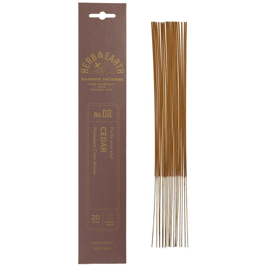 Herb & Earth Incense -Cedarwood 20 sticks