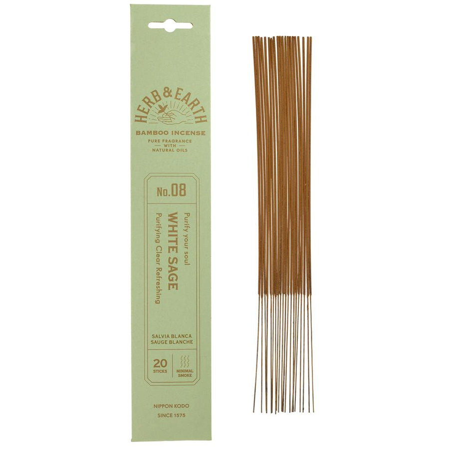 Herb & Earth Incense -White Sage 20 sticks