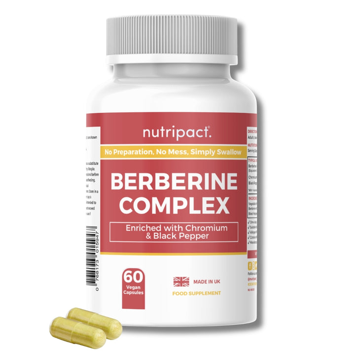 Nutripact Berberine Chromium and Black Pepper Complex 60 Vegan Capsules