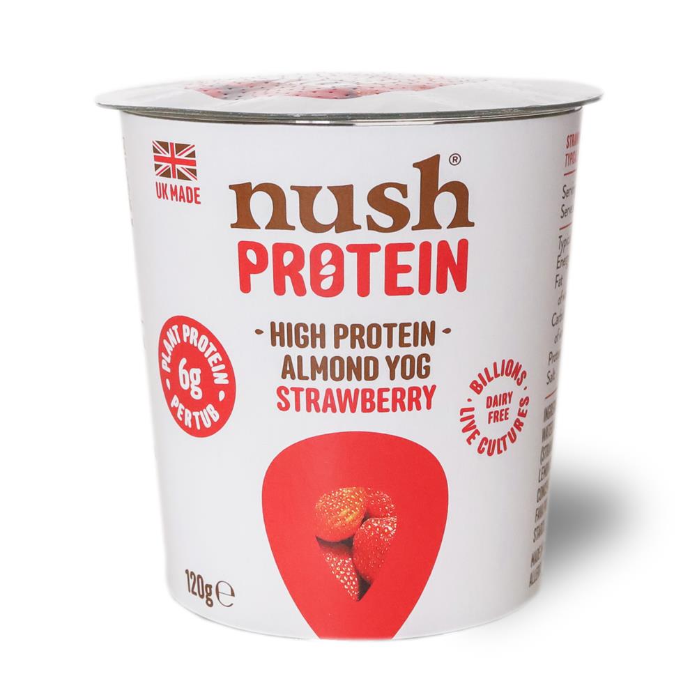 Nush Protein Strawberry Almond M*lk Yog 120g